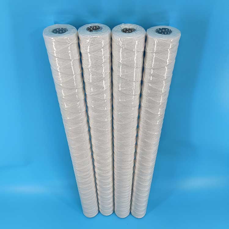 華豫供應水濾PP線繞濾芯 65mmX1000mm(PP骨架)螺紋30 精度5微米